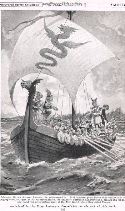 America Discovered Before Columbus, Illustration from 